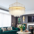 La sala de estar de lujo moderna enciende la lámpara colgante de cristal k9